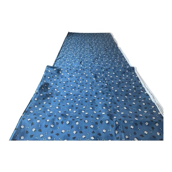 Leslie Becky VIP Fabrics Cranston Print Works 6 Yards x 44 Inch Blue, Red, White - Picture 2 of 10